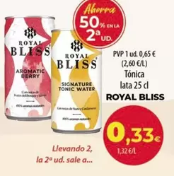 Oferta de Royal - Tonica por 0,33€ en Spar Tenerife