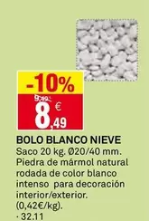 Oferta de  Bolo Blanco Nieve por 8,49€ en Bricoking