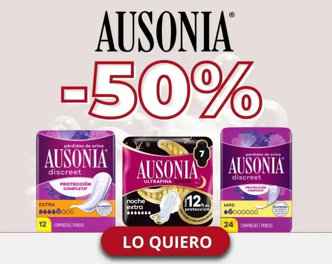 Oferta de Ausonia - Lo Quiero en Perfumerías Laguna