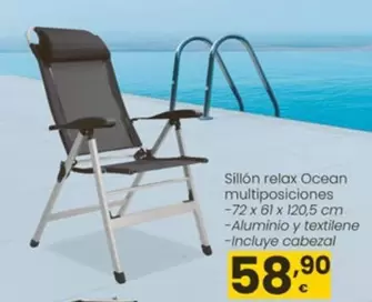 Oferta de Ocean - Sillón Relax Multiposiciones por 58,9€ en Eroski
