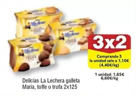 Oferta de Delicias La Lechera Galleta Maria, Toffe O Trufa por 1,65€ en Froiz