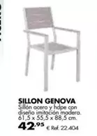 Oferta de Genova - Sillon por 42,95€ en Coferdroza