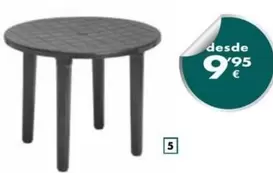Oferta de Mesa De Jardin Redonda por 9,95€ en Coferdroza