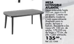 Oferta de Atlantic - Mesa Extensible por 135€ en Coferdroza