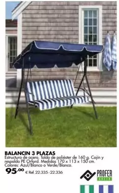 Oferta de Balancin 3 Plazas por 95€ en Coferdroza
