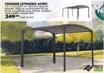 Oferta de Cenador Extensible Acero por 349€ en Coferdroza