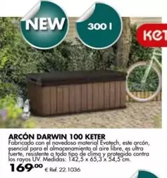 Oferta de Keter - Arcón Darwin 100 Keter por 169€ en Coferdroza