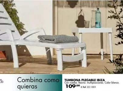 Oferta de Tumbona Plegable por 109,9€ en Coferdroza