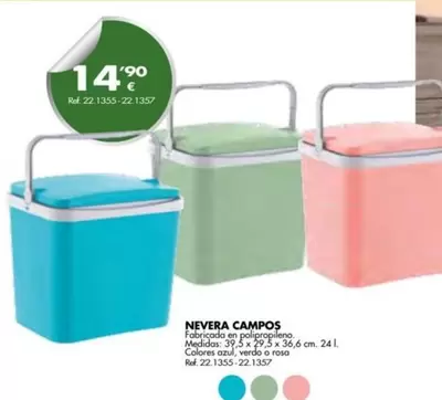 Oferta de Campos - Nevera por 14,9€ en Coferdroza