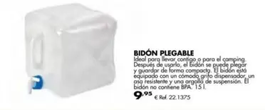 Oferta de Ideal - Bidón Plegable por 9,95€ en Coferdroza