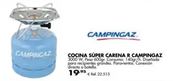 Oferta de Campingaz - Cocina Súper Carena R por 19,95€ en Coferdroza