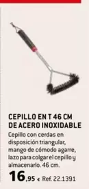 Oferta de Cepillo En T 46 Cm De Acero Inoxidable por 16,95€ en Coferdroza