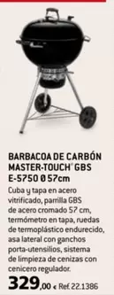 Oferta de Sistema - Barbacoa De Carbón Master-touch Gbs E-5750 por 329€ en Coferdroza
