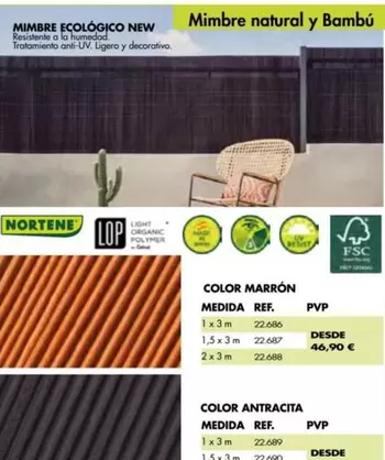 Oferta de Organic - Color Marrón Medida Ref. por 46,9€ en Coferdroza