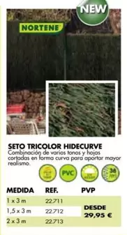Oferta de PVC - Seto Tricolor Hidecurve por 29,95€ en Coferdroza