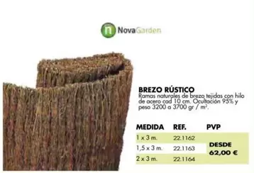 Oferta de Nova - Brezo Rustico por 62€ en Coferdroza