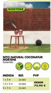 Oferta de 3m - Seto Natural Coconatur por 75,95€ en Coferdroza