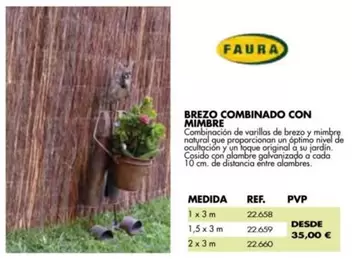 Oferta de Brezo Combinado Con Mimbre por 35€ en Coferdroza