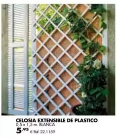 Oferta de Celosia Extensible De Plastico por 5,95€ en Coferdroza