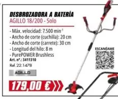 Oferta de Desbrozadora A Batería por 179€ en Coferdroza