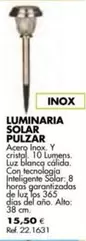 Oferta de Luminaria Solar Pulzar  por 15,5€ en Coferdroza