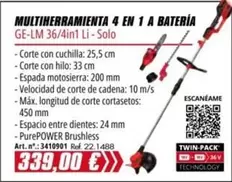 Oferta de Multiherramienta 4 En 1 A Bateria por 339€ en Coferdroza