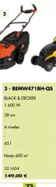Oferta de Black & Decker - En Todos Los Productos por 149€ en Coferdroza