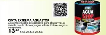 Oferta de Ceys - Cinta Extrema Aguastop por 13,9€ en Coferdroza
