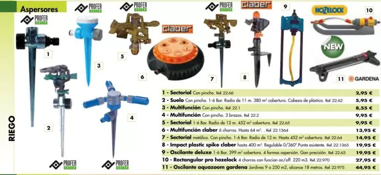Oferta de Aspersores Sectorial por 2,95€ en Coferdroza
