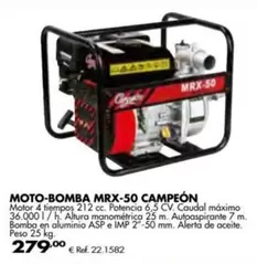 Oferta de Campeón - Moto-Bomba Mrx-50 por 279€ en Coferdroza