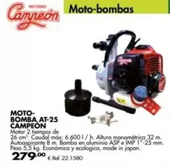 Oferta de Campeón - Moto-bomba At-25 por 279€ en Coferdroza