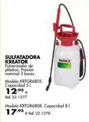 Oferta de Kreator - Sulfatadora por 12,95€ en Coferdroza