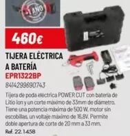 Oferta de Tijera Eléctrica A Batería EPR1322BP por 460€ en Coferdroza