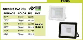 Oferta de Profer Green - Foco Led Ip65 por 8,95€ en Coferdroza