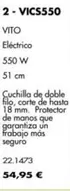 Oferta de Vito - Cortasetos/ Vics550 por 54,95€ en Coferdroza
