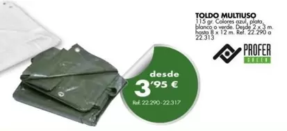 Oferta de Toldo Multiuso por 3,95€ en Coferdroza