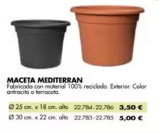 Oferta de Antracita - Maceta Mediterran por 5€ en Coferdroza