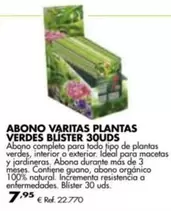 Oferta de Ideal - Abono Varitas Plantas por 7,95€ en Coferdroza