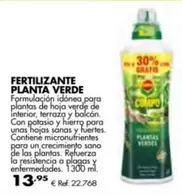 Oferta de Compo - Fertilizante Planta Verde por 13,95€ en Coferdroza