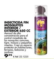 Oferta de Fin - Insecticida Fin Mosquitos Interior/Exterior 650 Cc por 9,95€ en Coferdroza