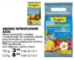 Oferta de Flower - Abono Nitroflower Azul por 3,95€ en Coferdroza