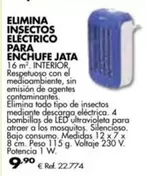 Oferta de Jata - Elimina Insectos Electrico Para Enchufe por 9,9€ en Coferdroza