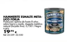 Oferta de Hammerite - Hammerite Esmalte Meta-Lico Forja por 19,95€ en Coferdroza