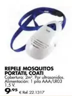 Oferta de Repele Mosquitos Portatil Coati por 9,95€ en Coferdroza