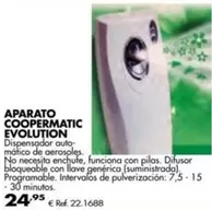 Oferta de Aparato Coopermatic Evolution por 24,95€ en Coferdroza