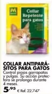 Oferta de Collar Antipara-Sitos Para Gatos por 5,95€ en Coferdroza