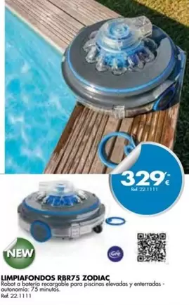 Oferta de Gre - Limpiafondos Rbr75 Zodiac por 329€ en Coferdroza
