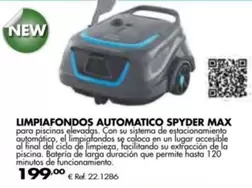 Oferta de Limpiafondos Automatico Spyder Max por 199€ en Coferdroza