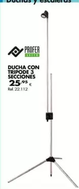 Oferta de Ducha Con Tripod 3 Seciones por 25,79€ en Coferdroza