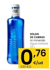 Oferta de Solán De Cabras - Agua Mineral por 0,76€ en Eroski